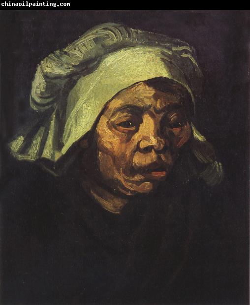 Vincent Van Gogh Head of a Peasant Woman with White Cap (nn04)