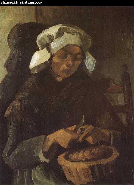 Vincent Van Gogh Peasant Woman Peeling Potatos (nn04)