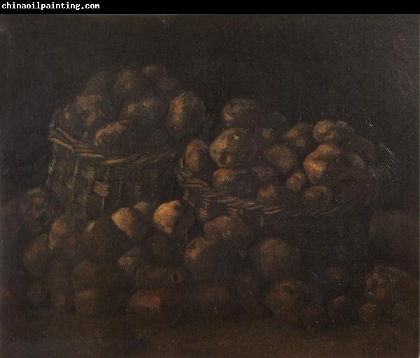 Vincent Van Gogh Still Life with Two Baskets of Potatoes (nn04)