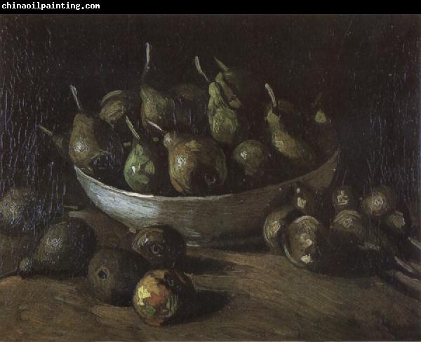 Vincent Van Gogh Still life with an Earthen Bowl and Pears (nn04)