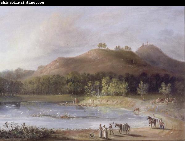 unknow artist Hill and Lake of Ture