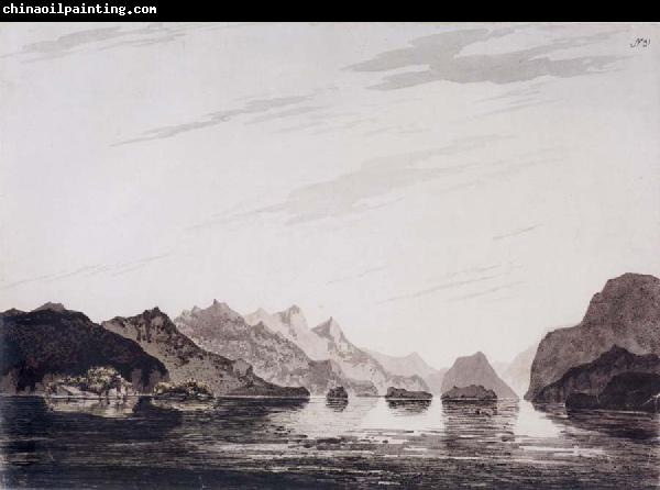 unknow artist In Dusky Bay,New Zealand March 1773