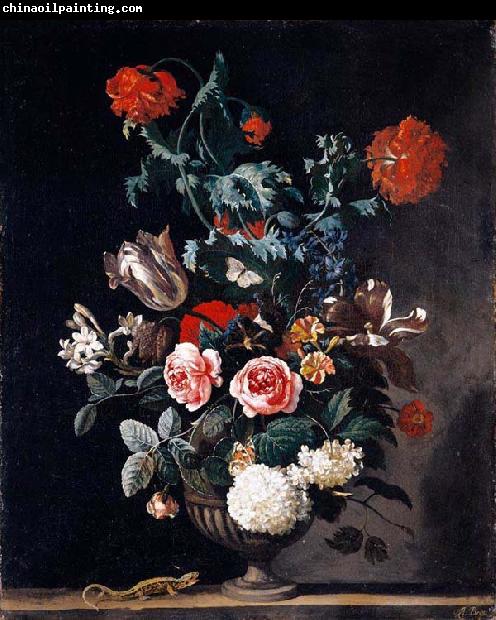 Abraham jansz.begeyn Flowers in a Stone Vase