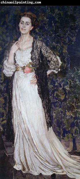 Alexander Yakovlevich GOLOVIN The Portrait of Mrs.Makovska