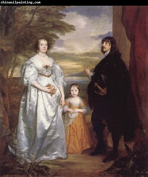 Anthony Van Dyck James Seventh Earl of Derby,His Lady and Child