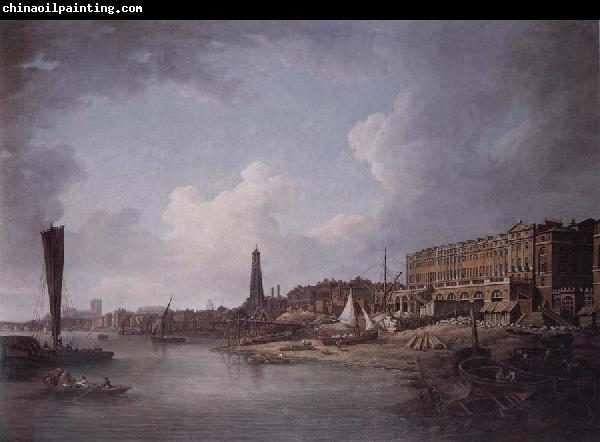 Canaletto The Adelphi,London,under construcion,with York Water Tower and the River Thames towards Westminster