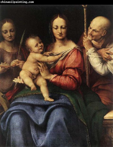 Cesare da Sesto Holy Family with St Catherine