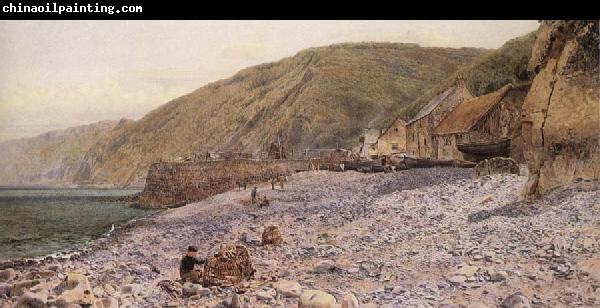 Charles Napier Hemy Among the Shingle at Clovelly