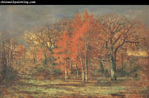 Charles leroux Edge of the Woods,Cherry Tress in Autumn