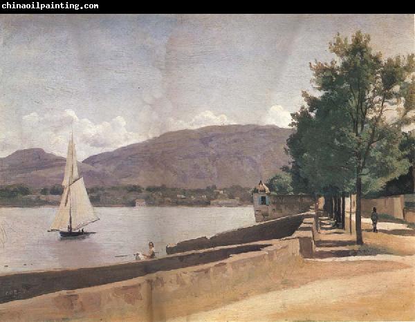 Corot Camille The quai give paquis in geneva