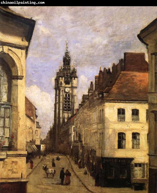 Corot Camille The bell tower of Doual