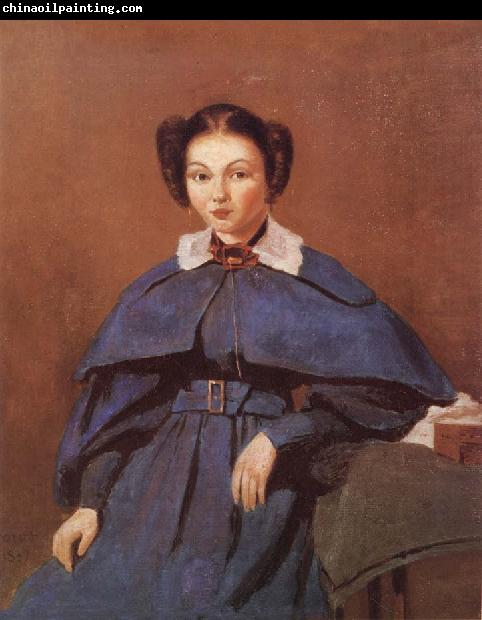 Corot Camille Portrait of Mme