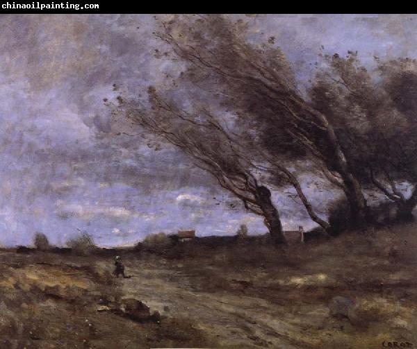 Corot Camille Rafaga of wind