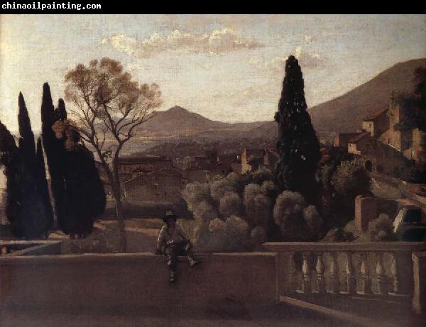 Corot Camille Tivoli The gardens of the village