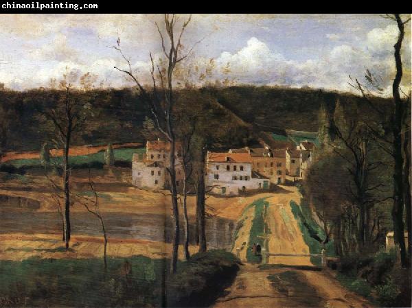 Corot Camille The houses of cabassud