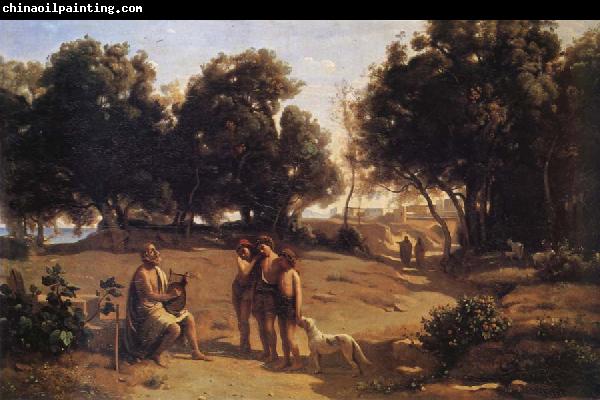 Corot Camille Homero and the shepherds