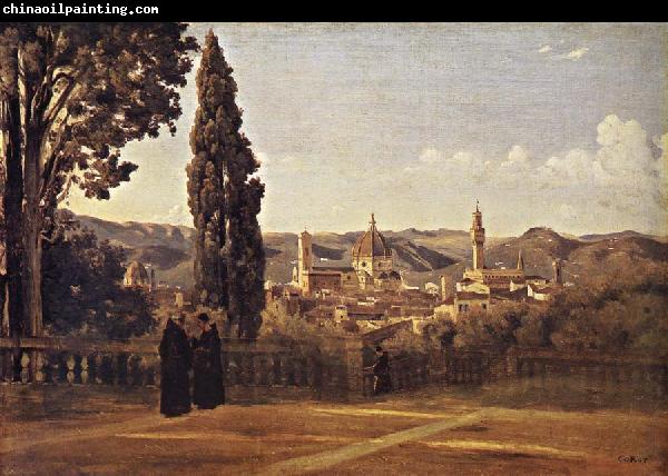 Corot Camille Florence Since the Gardens of Boboli