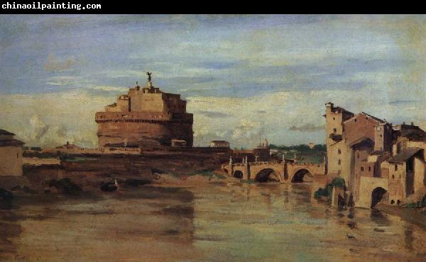 Corot Camille The castle of Sant Angelo and the Tiber