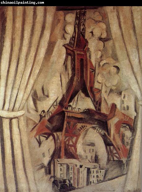Delaunay, Robert Eiffel Tower  in front of Curtain