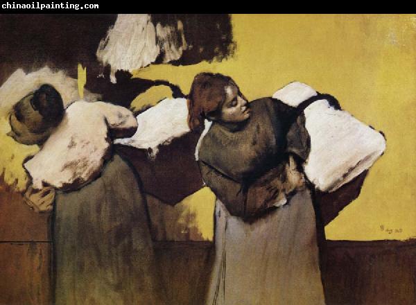 Edgar Degas Two Laundryman