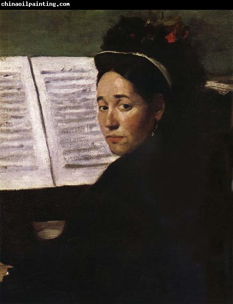 Edgar Degas The Lady play piano