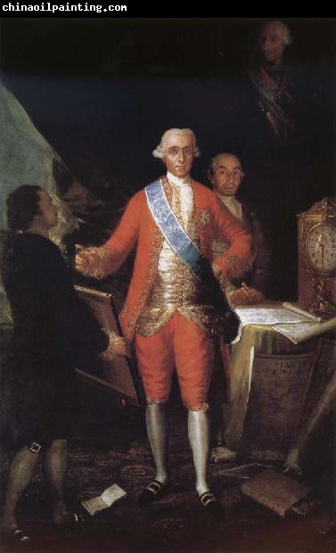 Francisco Goya Portrait of the Count of Floridablance and Goya