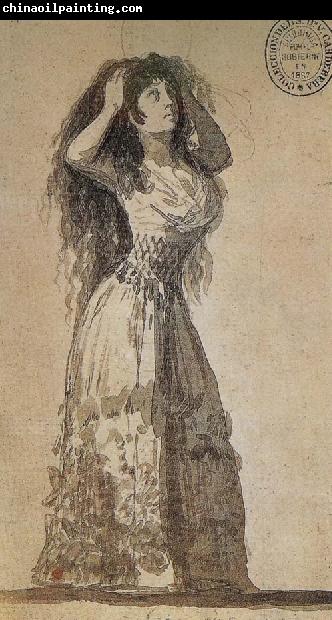 Francisco Goya The Duchess of Alba arranging her hair