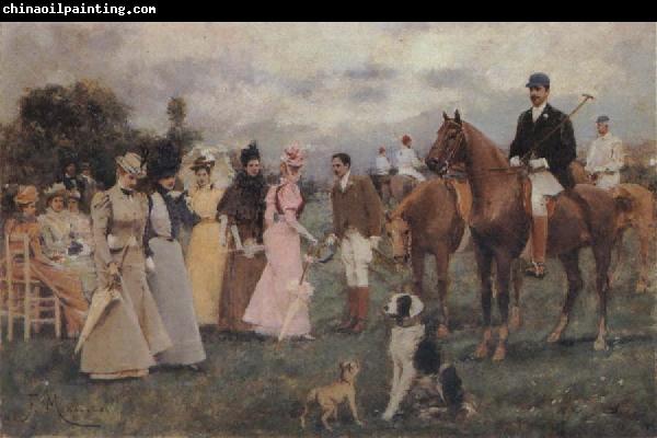 Francisco Miralles Y Galup The Polo Match