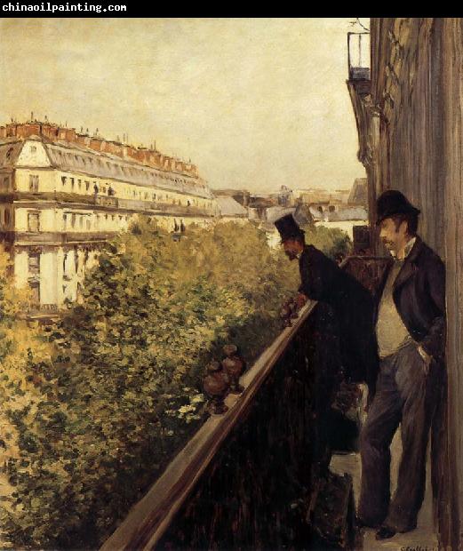 Gustave Caillebotte The man stand on the terrace