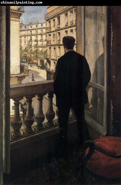 Gustave Caillebotte Young man near ther door