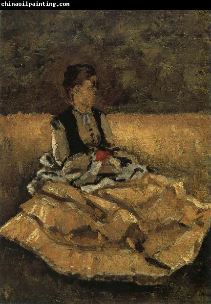 Gustave Caillebotte The fem sit on the lawn