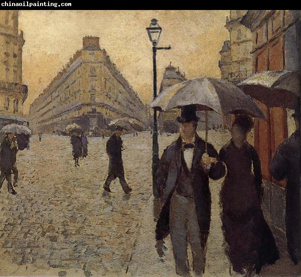 Gustave Caillebotte Study of the raining at Paris street