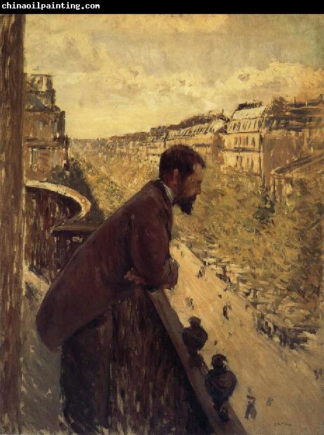 Gustave Caillebotte The man stand on the terrace