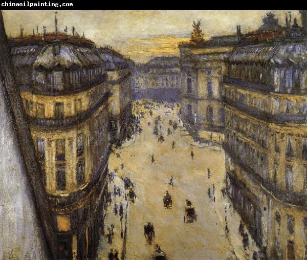 Gustave Caillebotte Look down from sixth floor