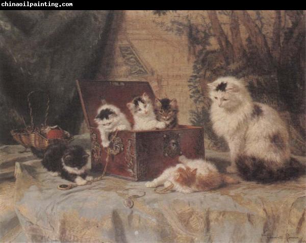 Henriette Ronner At Play