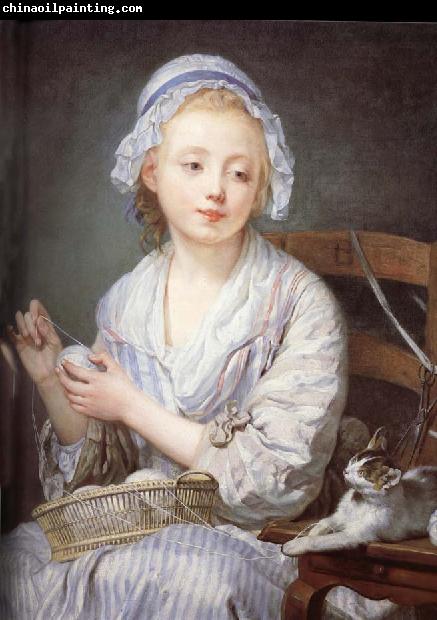 Jean-Baptiste Greuze The wool Winder