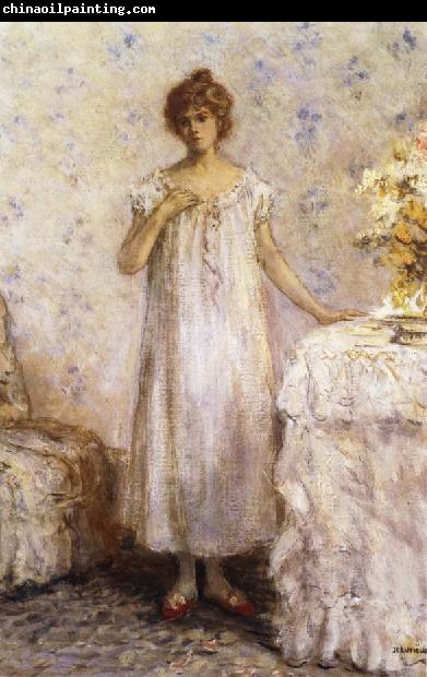 Jean-francois raffaelli Woman in a White Dressing Grown