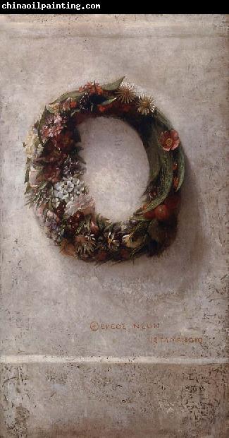 John La Farge Wreath of Flowers