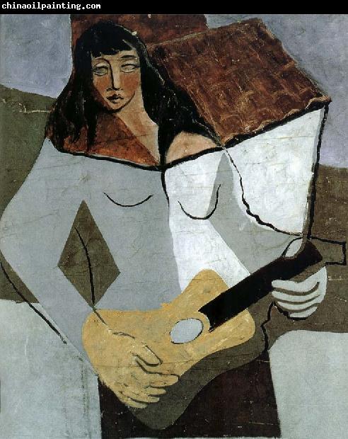 Juan Gris The fem playing guitar