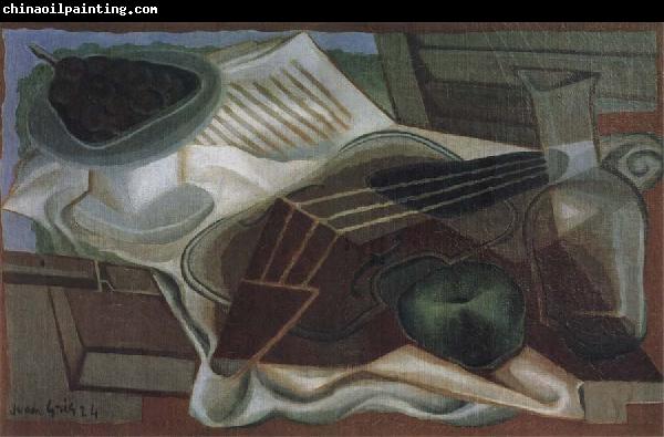 Juan Gris Guitar and fruit dish