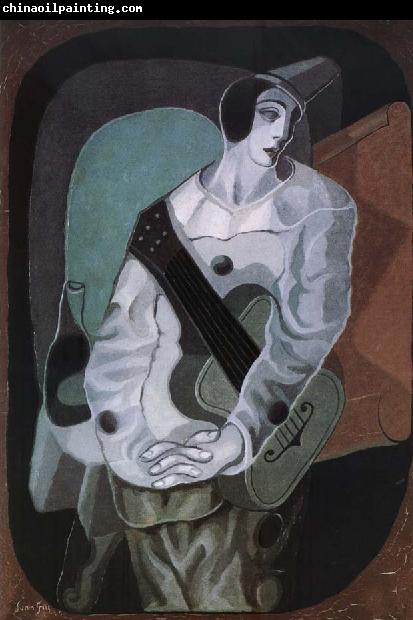 Juan Gris The clown with Guitar