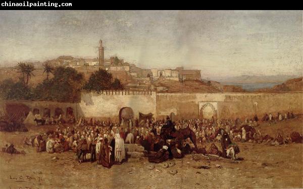 Louis Comfort Tiffany Market Day Outside the Walls of Tangiers