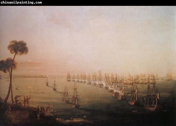 Nicholas Pocock The Battle of the Nile,1 August 1798