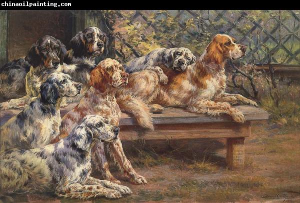 Osthaus, Edmund Henry Seven English Setters