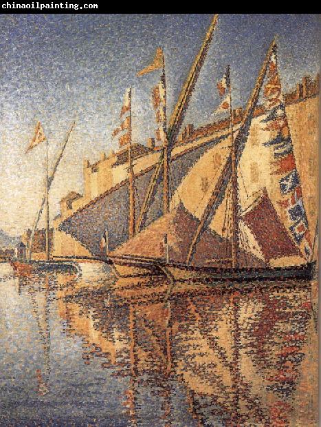 Paul Signac The sloop hang flag