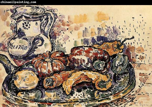 Paul Signac The still life having bottle