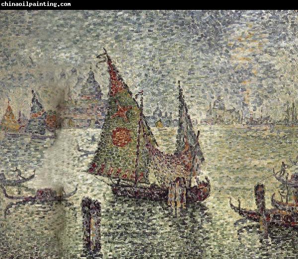 Paul Signac Green Sailboat