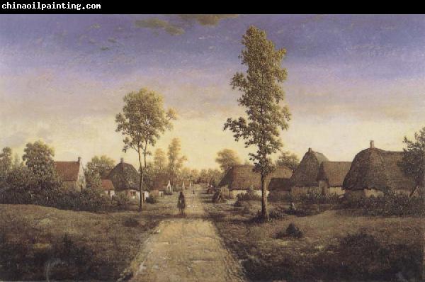 Pierre etienne theodore rousseau The Village of Becquigny