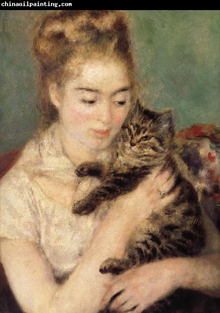 Pierre-Auguste Renoir Woman with a Cat