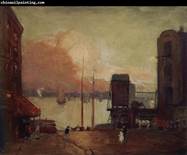 Robert Henri Cumulus Clouds,East River